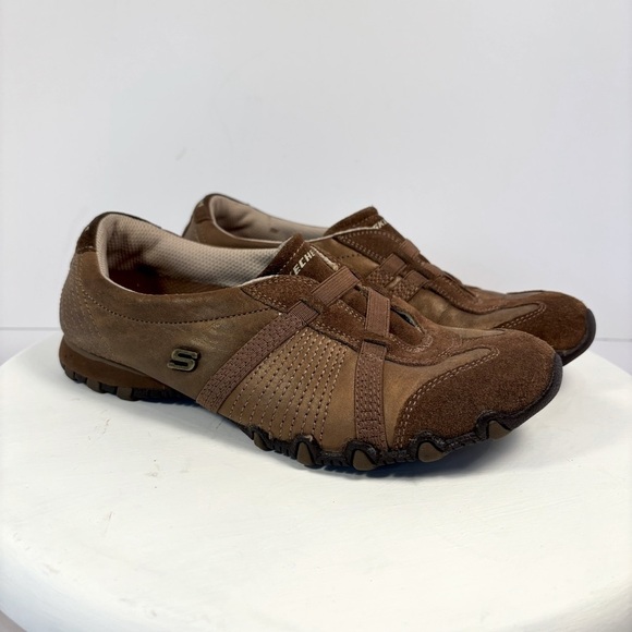 Skechers Brown Slip-on Sneaker Sz 6 - Picture 1 of 7